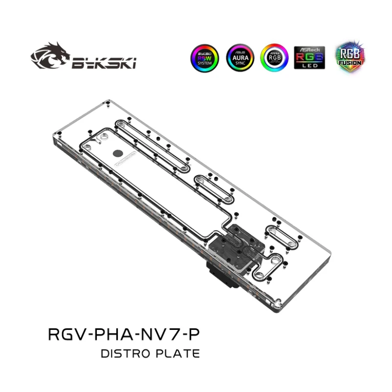 Bykski RGV-PHA-NV7-P Acrylic D - Distro Plate Ddc Pump Combo 评论和价格